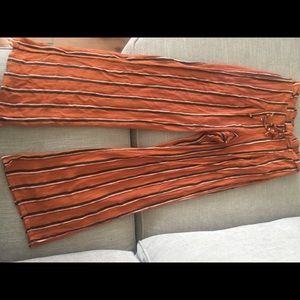 Burnt orange gauchos pants